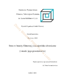 Stres w branży filmowej jako zjawisko chroniczne (i model jego powstawania)