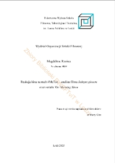 Reakcja kina na ruch #MeToo - analiza filmu Jednym głosem oraz serialu The Morning Show