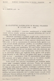 Lekarz wojskowy: dwutygodnik wydawany przez Departament Zdrowia Ministerstwa Spraw Wojskowych 1933, R. XIV, T. XXII, nr 11/12