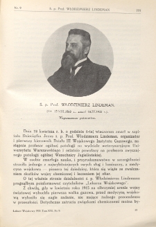 Lekarz wojskowy: dwutygodnik Organ oficer&oacute;w korpusu sanitarnego sł. czynnej i rezerwy 1933, R. XIV, T. XXI, nr 9