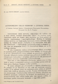 Lekarz wojskowy: dwutygodnik Organ oficer&oacute;w korpusu sanitarnego sł. czynnej i rezerwy 1933, R. XIV, T. XXI, nr 10-12