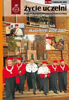 Życie Uczelni : biuletyn informacyjny Politechniki Łódzkiej nr 105 (2008) [PDF]