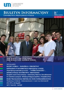 Biuletyn Informacyjny Uniwersytetu Medycznego w Łodzi 2009 vol. 2 nr 6-8