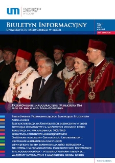 Biuletyn Informacyjny Uniwersytetu Medycznego w Łodzi 2009 vol. 2 nr 9