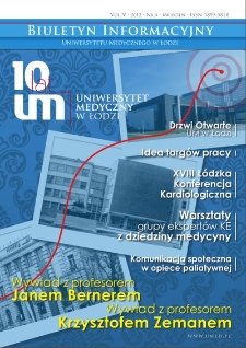 Biuletyn Informacyjny Uniwersytetu Medycznego w Łodzi 2012 vol. 5 nr 4
