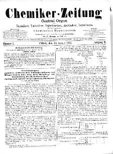 Chemiker-Zeitung Jg. 10 Nr. 3 (1886)