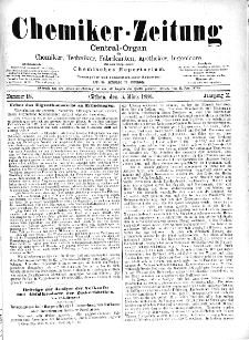 Chemiker-Zeitung Jg. 10 Nr. 18 (1886)
