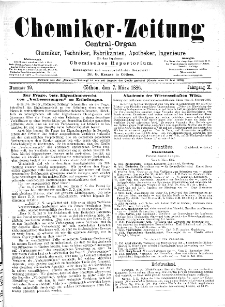 Chemiker-Zeitung Jg. 10 Nr. 19 (1886)