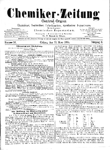 Chemiker-Zeitung Jg. 10 Nr. 26 (1886)