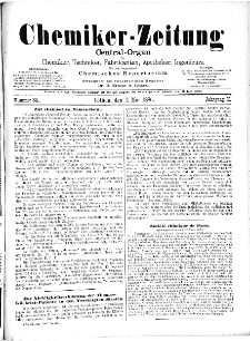 Chemiker-Zeitung Jg. 10 Nr. 35 (1886)