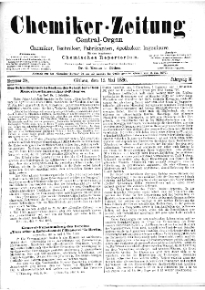 Chemiker-Zeitung Jg. 10 Nr. 38 (1886)
