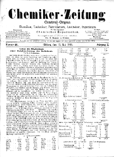 Chemiker-Zeitung Jg. 10 Nr. 40 (1886)