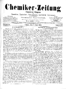 Chemiker-Zeitung Jg. 10 Nr. 46 (1886)