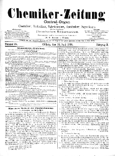 Chemiker-Zeitung Jg. 10 Nr. 48 (1886)