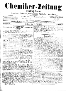 Chemiker-Zeitung Jg. 10 Nr. 55 (1886)