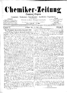 Chemiker-Zeitung Jg. 10 Nr. 57 (1886)
