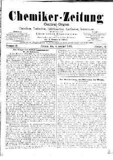 Chemiker-Zeitung Jg. 10 Nr. 62 (1886)