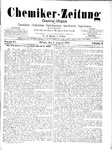 Chemiker-Zeitung Jg. 10 Nr. 63 (1886)