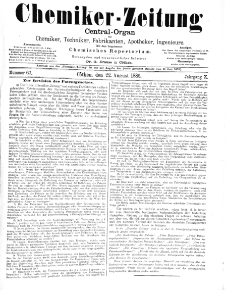 Chemiker-Zeitung Jg. 10 Nr. 67 (1886)