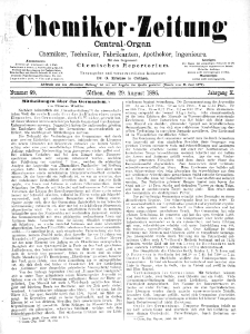 Chemiker-Zeitung Jg. 10 Nr. 69 (1886)