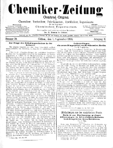 Chemiker-Zeitung Jg. 10 Nr. 70 (1886)