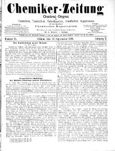 Chemiker-Zeitung Jg. 10 Nr. 73 (1886)