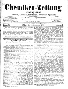Chemiker-Zeitung Jg. 10 Nr. 74 (1886)