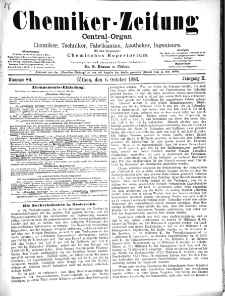Chemiker-Zeitung Jg. 10 Nr. 80 (1886)