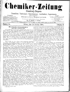 Chemiker-Zeitung Jg. 10 Nr. 84 (1886)