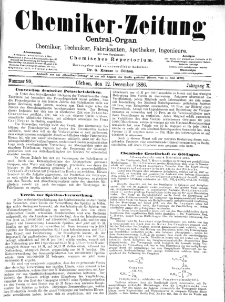 Chemiker-Zeitung Jg. 10 Nr. 99 (1886)