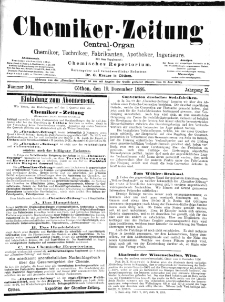 Chemiker-Zeitung Jg. 10 Nr. 101 (1886)