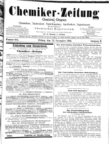 Chemiker-Zeitung Jg. 10 Nr. 104 (1886)