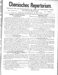 Chemiker Zeitung: Chemisches Repertorium Jg. 10 Nr. 3 (1886)