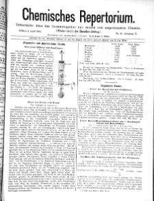 Chemiker Zeitung: Chemisches Repertorium Jg. 10 Nr. 10 (1886)