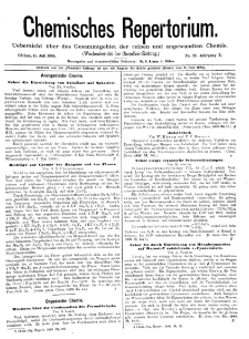 Chemiker Zeitung: Chemisches Repertorium Jg. 10 Nr. 22 (1886)