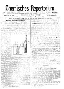 Chemiker Zeitung: Chemisches Repertorium Jg. 10 Nr. 23 (1886)