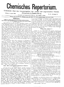 Chemiker Zeitung: Chemisches Repertorium Jg. 10 Nr. 24 (1886)