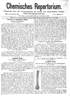 Chemiker Zeitung: Chemisches Repertorium Jg. 10 Nr. 28 (1886)