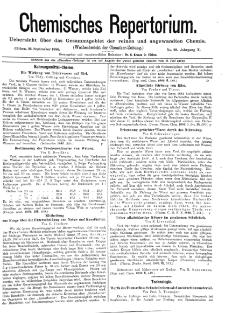 Chemiker Zeitung: Chemisches Repertorium Jg. 10 Nr. 29 (1886)