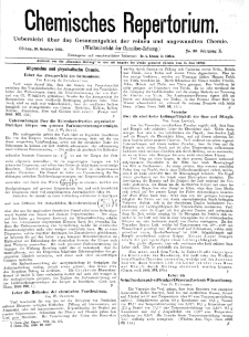Chemiker Zeitung: Chemisches Repertorium Jg. 10 Nr. 30 (1886)
