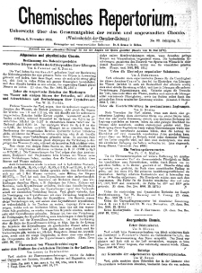 Chemiker Zeitung: Chemisches Repertorium Jg. 10 Nr. 32 (1886)