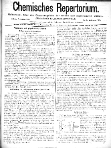 Chemiker Zeitung: Chemisches Repertorium Jg. 12 Nr. 1 (1888)