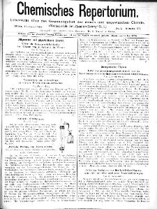 Chemiker Zeitung: Chemisches Repertorium Jg. 12 Nr. 2 (1888)