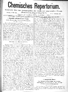 Chemiker Zeitung: Chemisches Repertorium Jg. 12 Nr. 17 (1888)