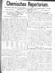 Chemiker Zeitung: Chemisches Repertorium Jg. 12 Nr. 19 (1888)