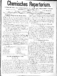 Chemiker Zeitung: Chemisches Repertorium Jg. 12 Nr. 22 (1888)