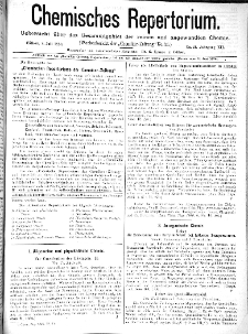 Chemiker Zeitung: Chemisches Repertorium Jg. 12 Nr. 24 (1888)