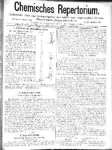 Chemiker Zeitung: Chemisches Repertorium Jg. 12 Nr. 29 (1888)