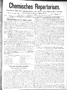 Chemiker Zeitung: Chemisches Repertorium Jg. 12 Nr. 32 (1888)