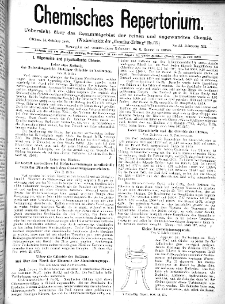 Chemiker Zeitung: Chemisches Repertorium Jg. 12 Nr. 33 (1888)